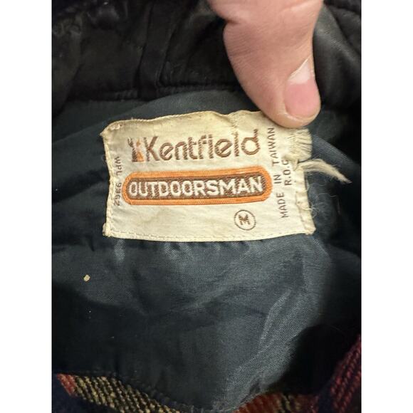 Vintage 1960s Kentfield Woodsman Wool Mackinaw Men's Medium Brown Red‎ Plaid - Picture 3 of 10